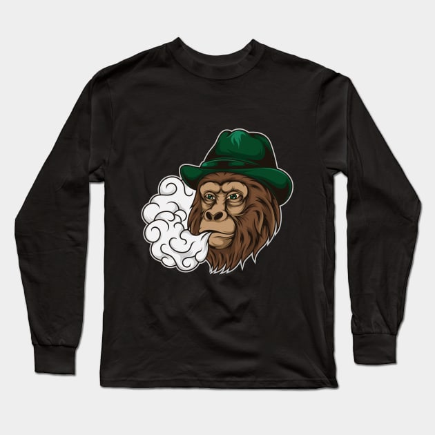 The vaporizer gorilla Long Sleeve T-Shirt by JagatKreasi